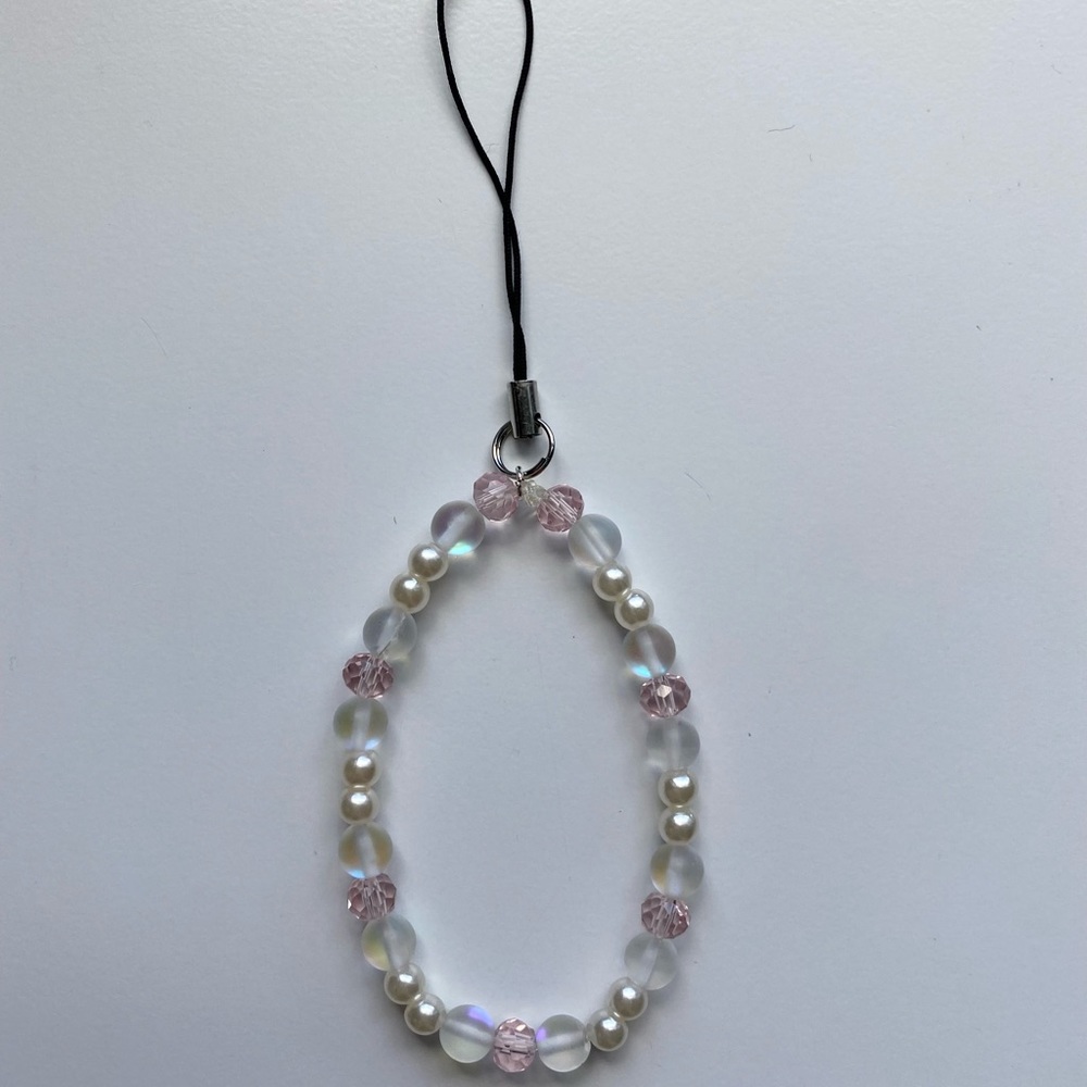 ❣︎ Pink & white phone charm ❣︎